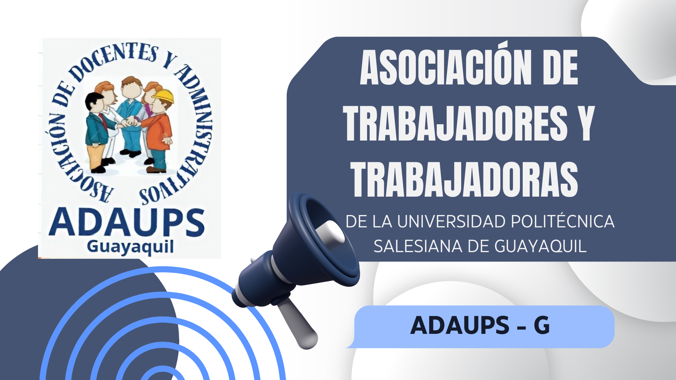 Banner para Blog Publicidad Redes Sociales Moderno Azul y Blanco